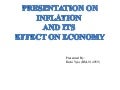 Inflation effects on economy.