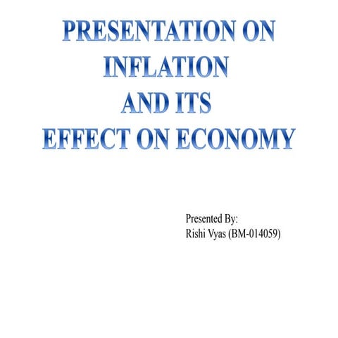 Inflation effects on economy.