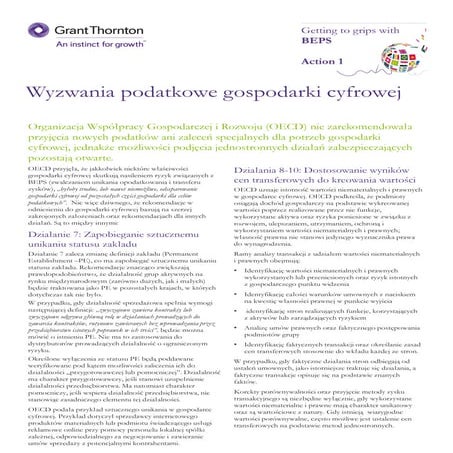 Wyzwania podatkowe gospodarki cyfrowej