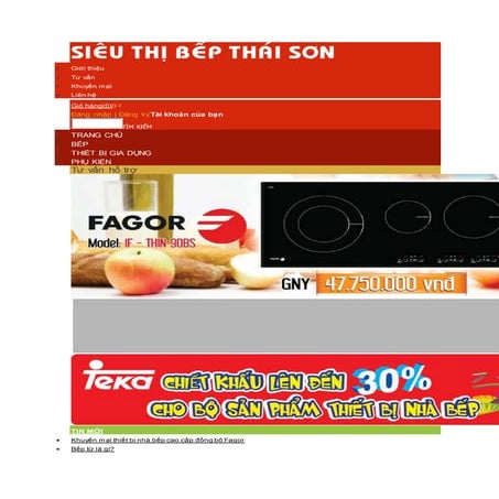 showroom thiet bi nha bep cao cap Bepthaison.vn