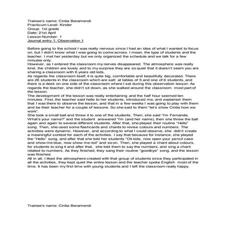 Beramendi journalentries-kindergarten