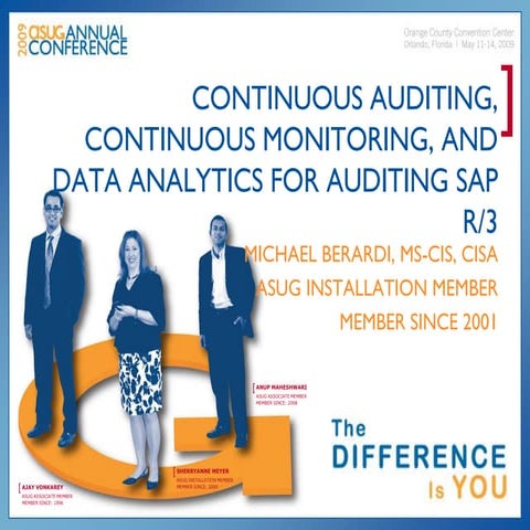Continuous Auditing, Monitoring & Data Analytics