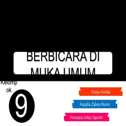 Berbicara di muka umum