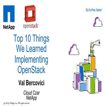 Top 10 Things We Learned Implementing OpenStack