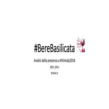 #BereBasilicata al Vinitaly 2016