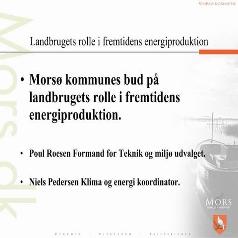 Morsø kommune og landbruget