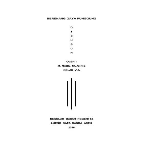 Berenang gaya punggung