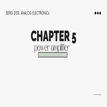 BERG2133 -Chapter 5. Study Hard and get your Results