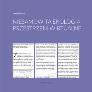 Francesco Bergamo, Niesamowita ekol...