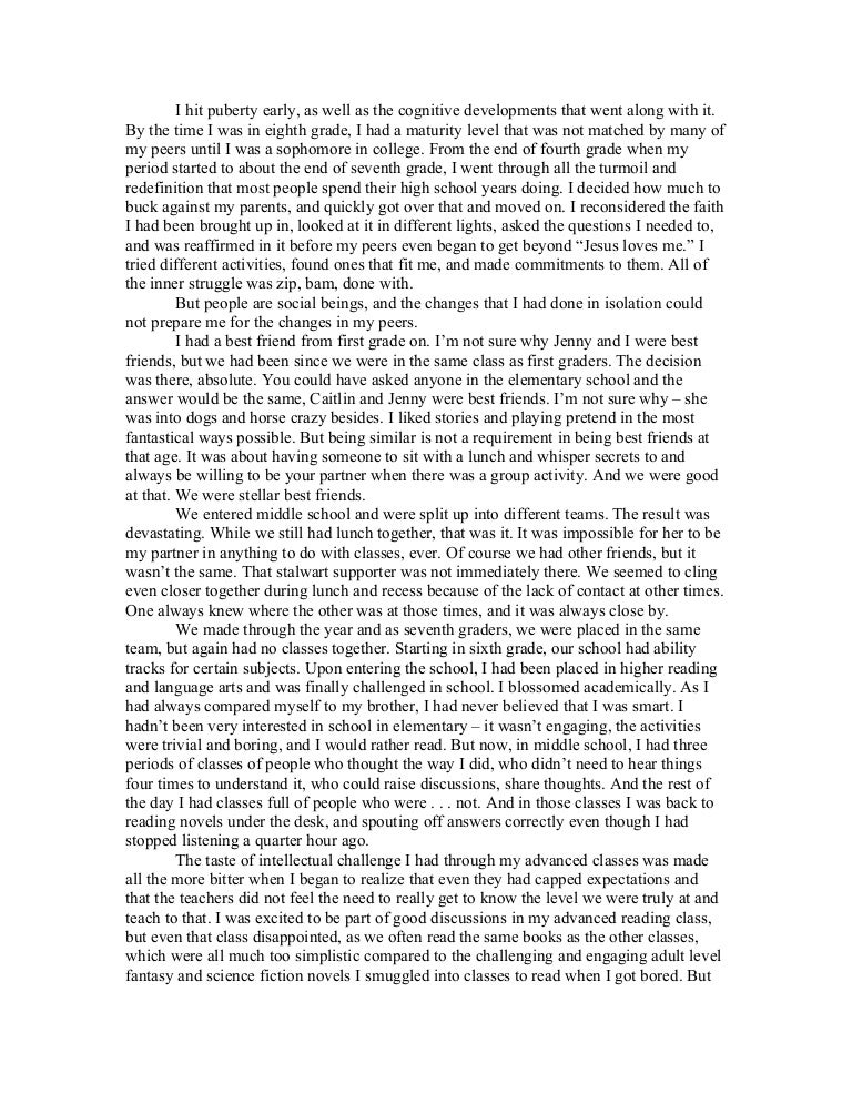 Adolescence essay