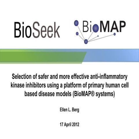 Selection of Safer and More Effective Anti-inflammatory Kinase Inhibitors usi...