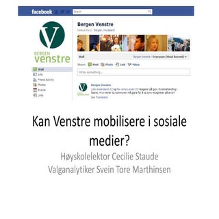 Kan Venstre mobilisere i sosiale me...