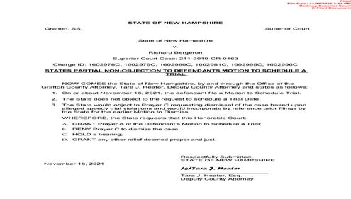 Motion to Schedule Trial (Speedy Trial Rights) | PDF