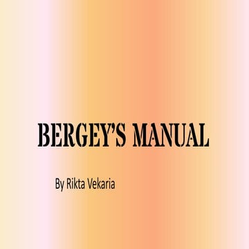 Bergey's mannual of systematics Bacteriology