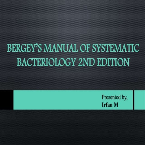 Bergey's manual systematic bacteriology IInd edition 