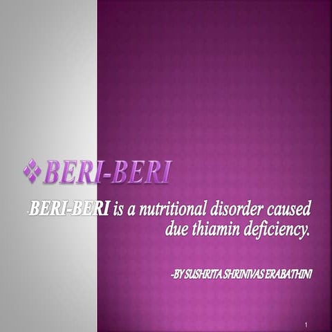 Beri beri | PPT