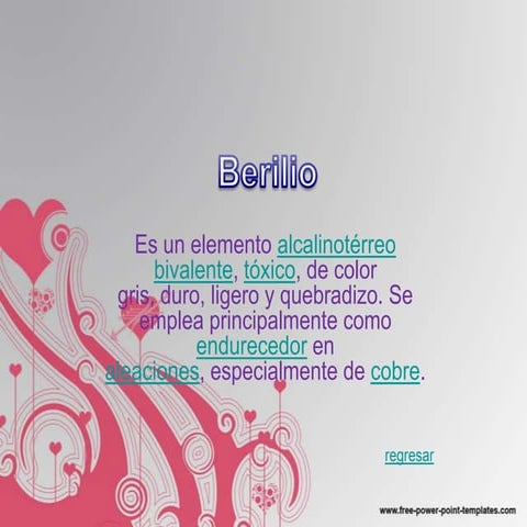 Berilio | PPTX