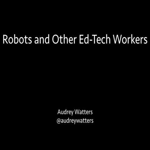 Robots and Education Labor