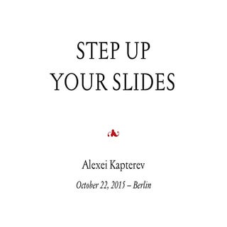 Step up your slides in Berlin