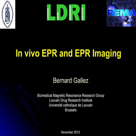 iMinds The Conference 2012: Bernard Gallez