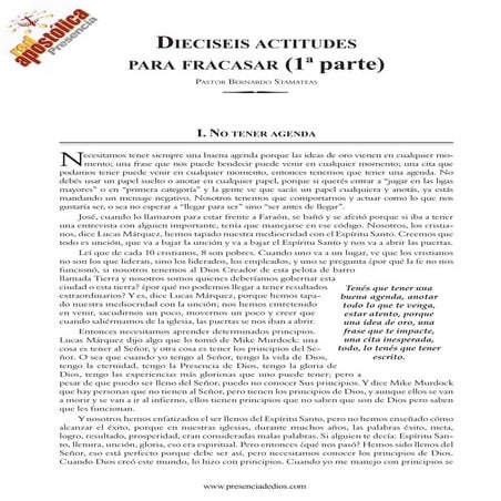 Bernardo stamateas-16-actitudes-para-fracasar | PDF