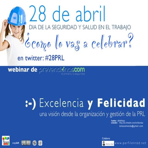 Webinar Prevencionar "Excelencia y Felicidad" 28abril2016  