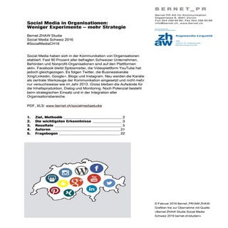 Bernet ZHAW Studie Social Media Sch...