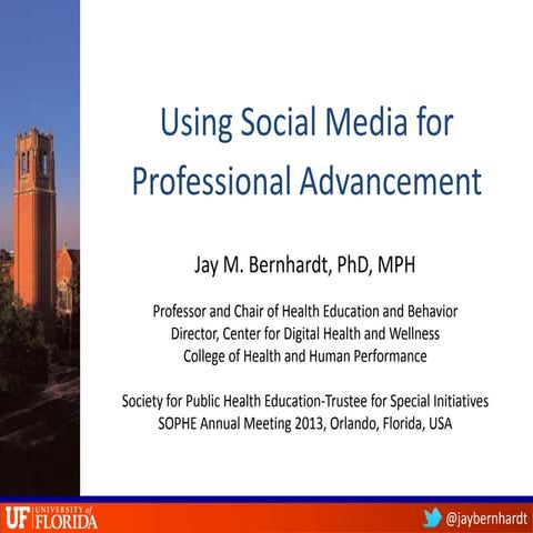 Social Media for Professional Advancement