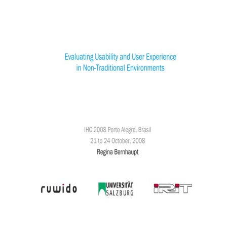 IHC2008 Final Keynote Bernhaupt