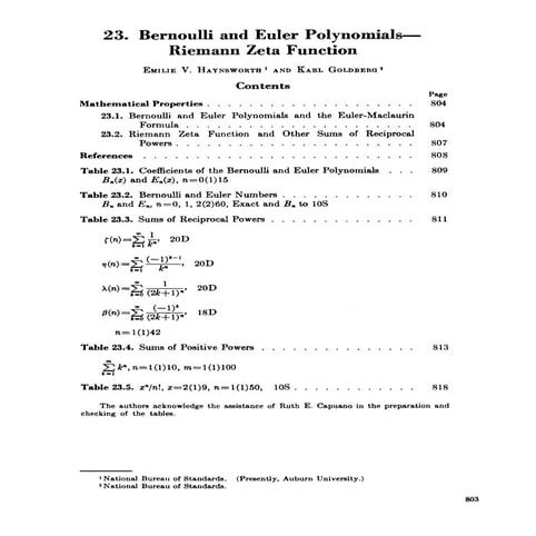 Bernoulli eulerriemannzeta