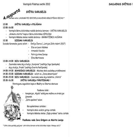 Bērnu pasākumu programma