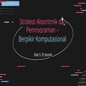 Materi mata pelajaran teknik informatika tentang Berpikir Komputasional.pptx
