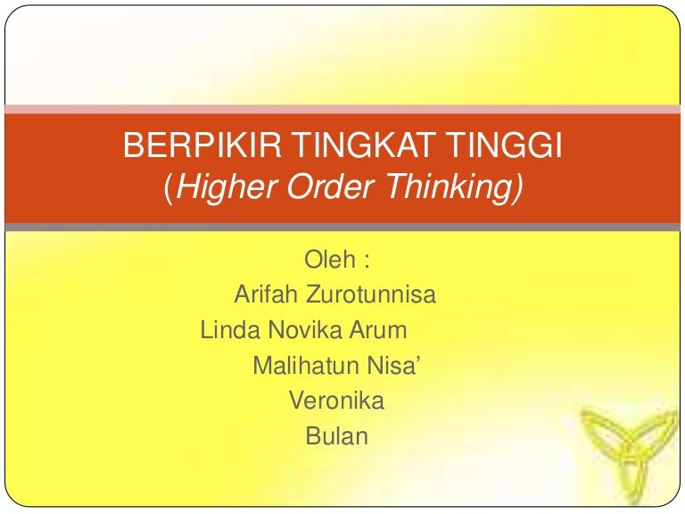 Berpikir Tingkat Tinggi
