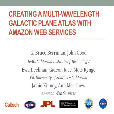 Creating A Multi-wavelength Galactic Plane Atlas With Amazon Web Services