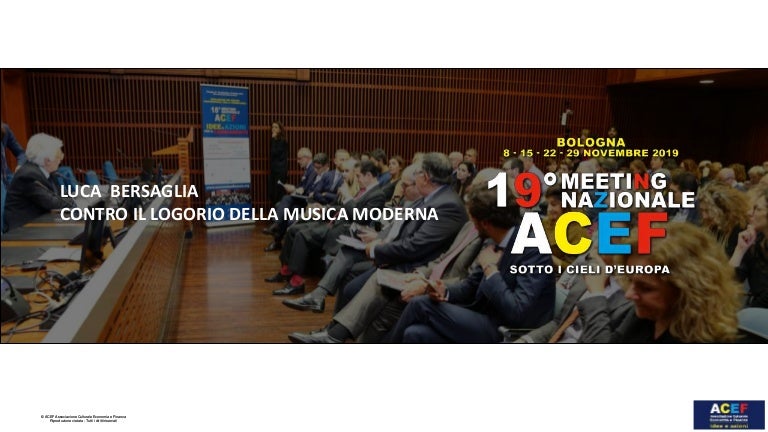 Contro Il Logorio Della Musica Moderna