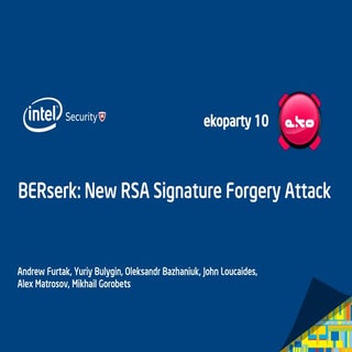 BERserk: New RSA Signature Forgery ...