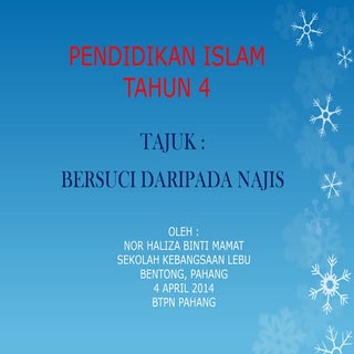 PENDIDIKAN ISLAM TAHUN 4 - Bersuci ...