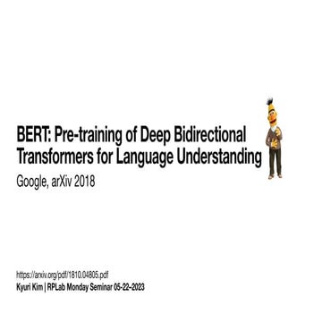 BERT- Pre-training of Deep Bidirectional Transformers for Language ...
