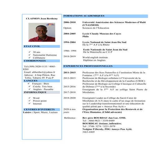 Berthony cv | PDF