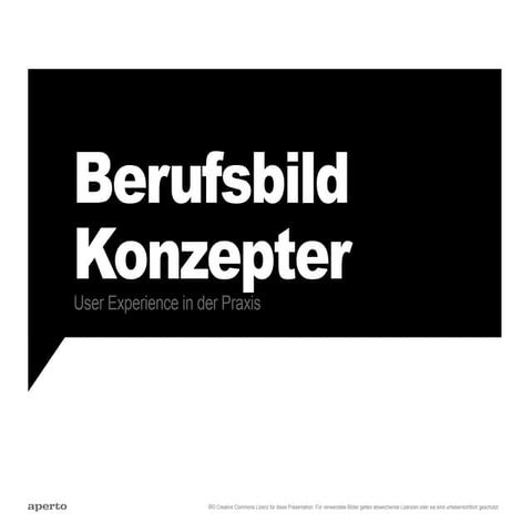 Berufsbild Konzepter (2015)