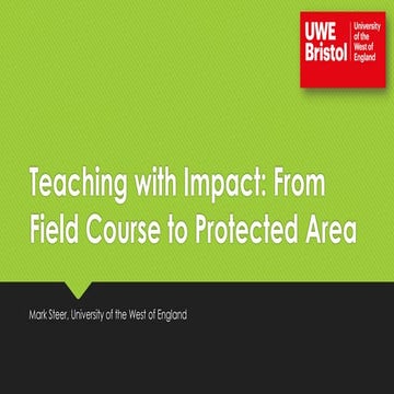 Teaching with Impact: From Field Course to Protected Area
