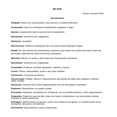 Be safe | PDF