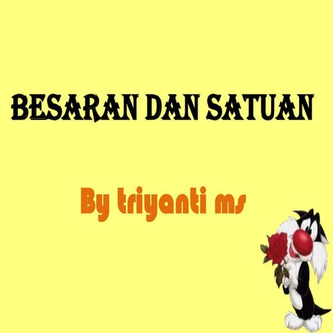 Besaran dan satuan
