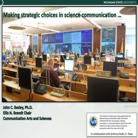 Making Science Communication More Strategic