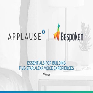 Essentials for Building Five-Star Alexa Voice Experiences