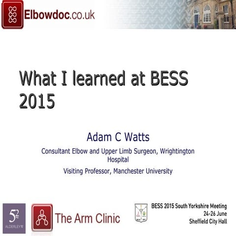 BESS 2015 elbow review