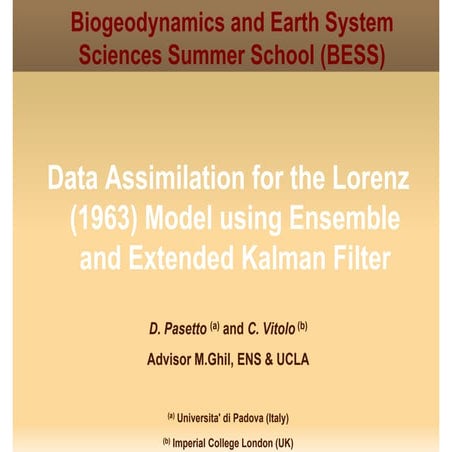 Data Assimilation for the Lorenz (1963) Model using Ensemble and Extended Kal...