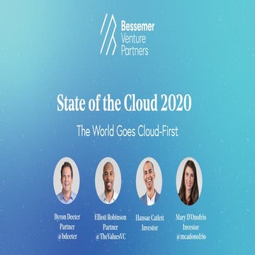 Bessemer's State of the Cloud 2020 