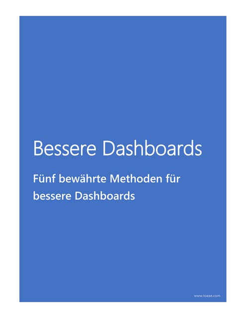 Bessere Dashboards