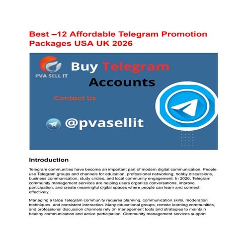 Top 12 Most Reliable Telegram Promotion Platforms 2026.pdf